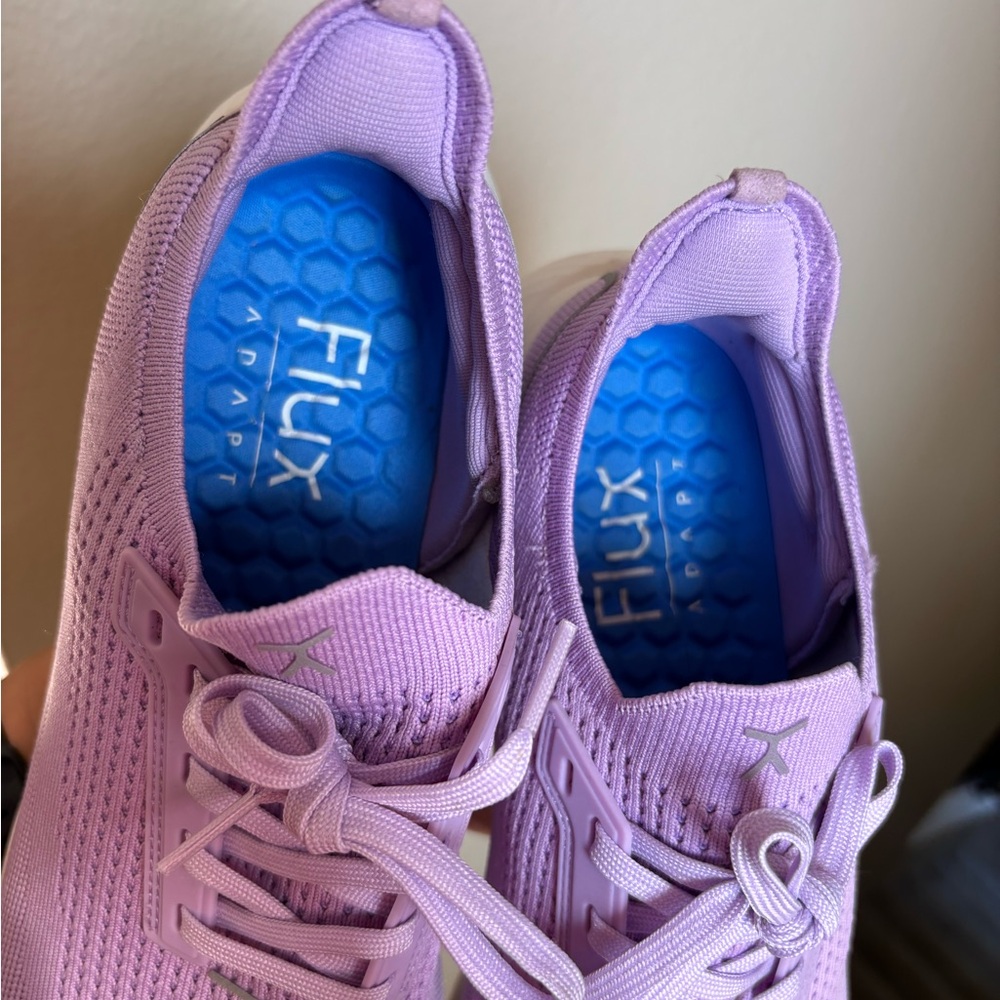 Lilac Knit Women's Running Sneakers - Lightweight Comfort - Picture 3 of 4